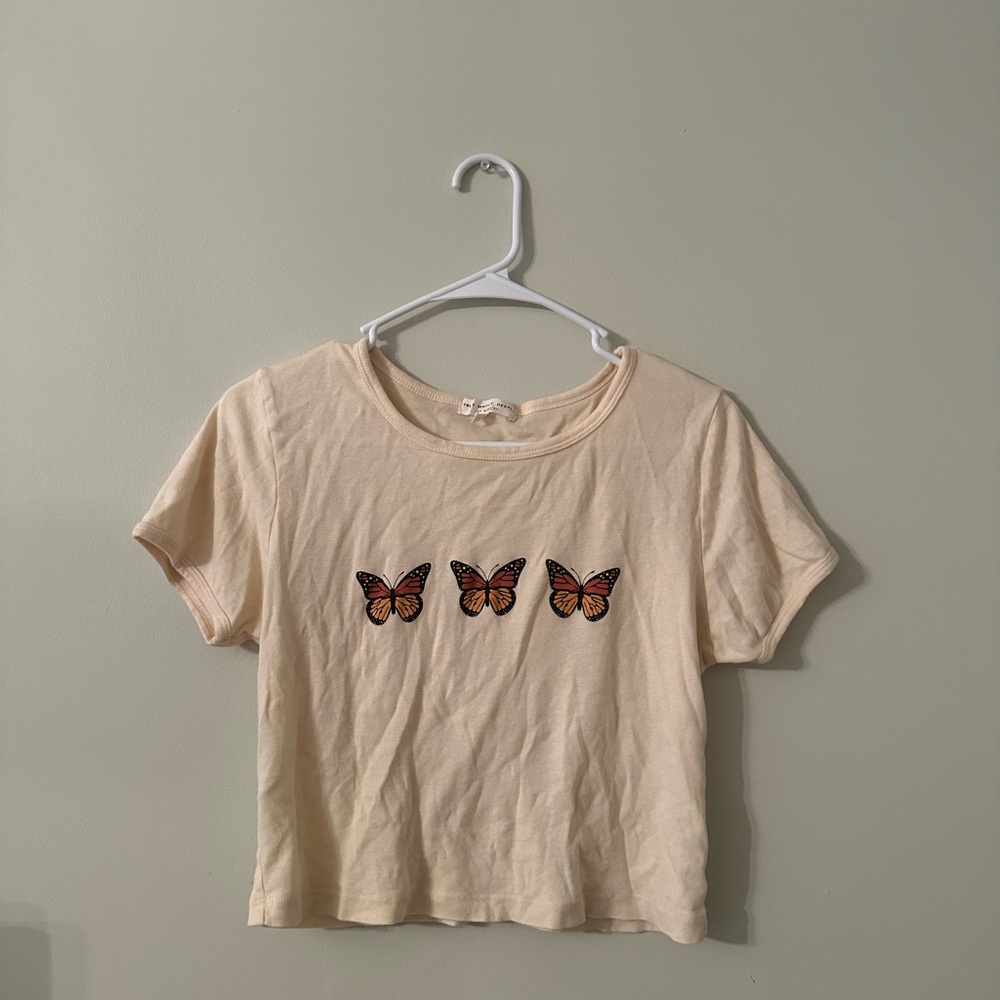 Butterfly Cropped Tee